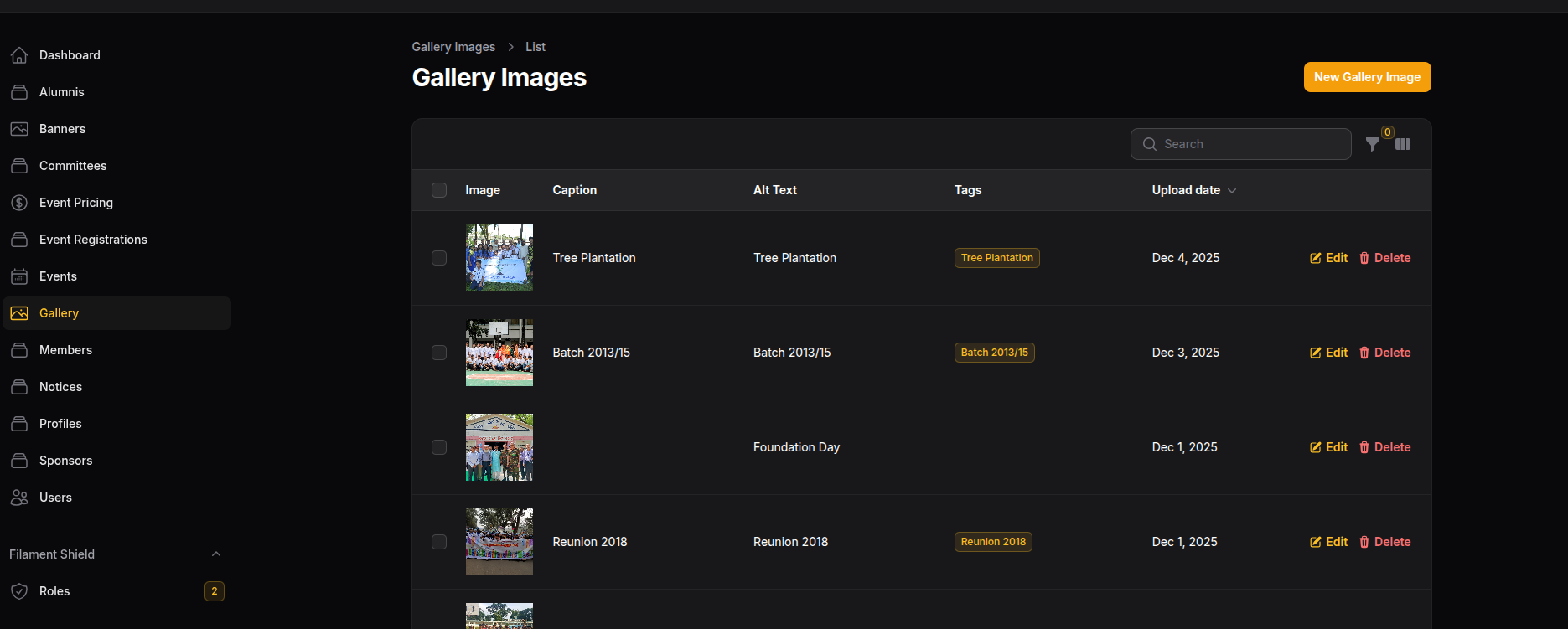 Gallery Page