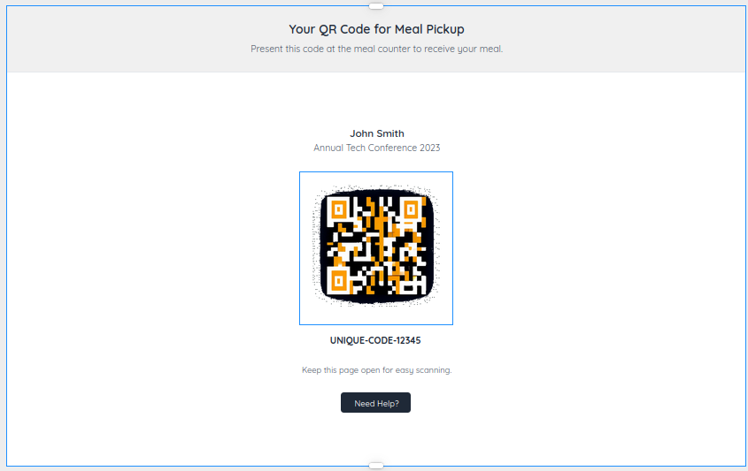 Guest QR code example